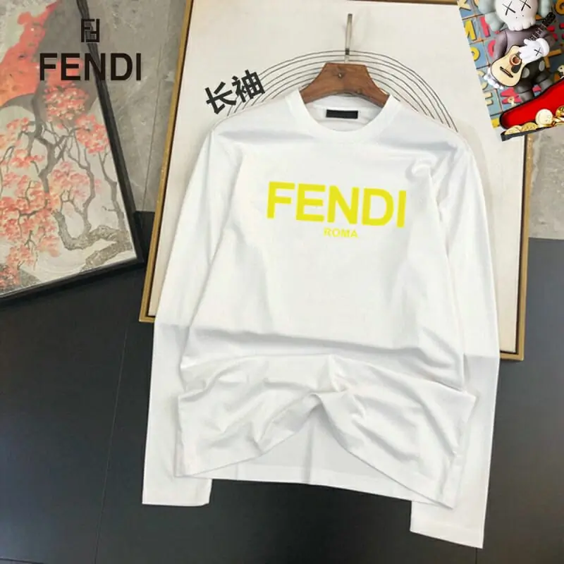 fendi t-shirt manches longues pour unisexe s_1267b23